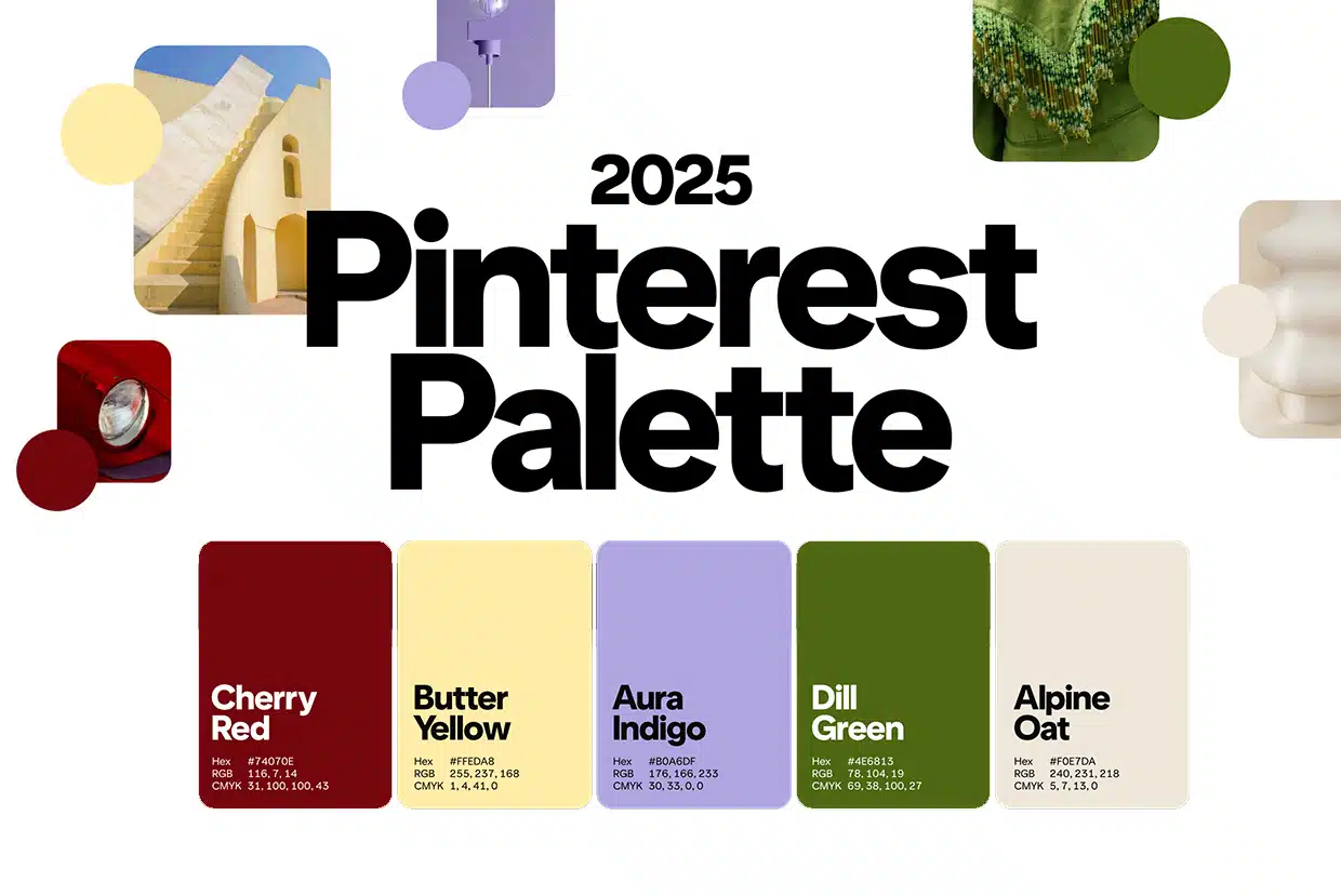 Những màu sắc chủ đạo sẽ thống trị xu hướng 2025 được Pinterest Palette công bố