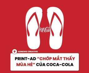 COCA-COLA TUNG PRINT-AD CHỚP MẮT THẤY MÙA HÈ ẤN TƯỢNG