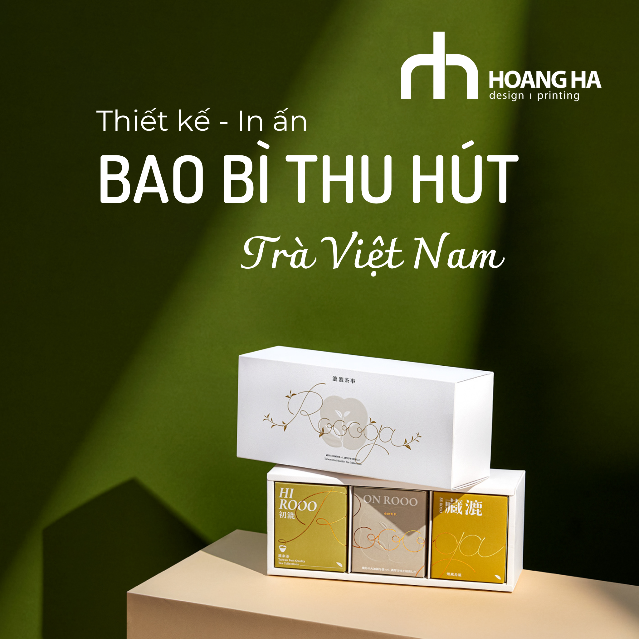 Hoàng Hà x Bao bì thu hút cho sản phẩm trà Việt Nam