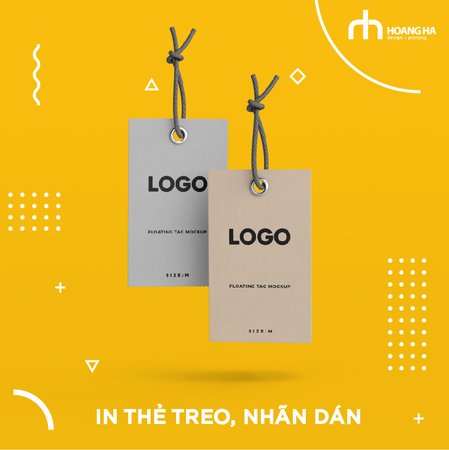 Mẫu thẻ treo quần áo tại Hoàng Hà