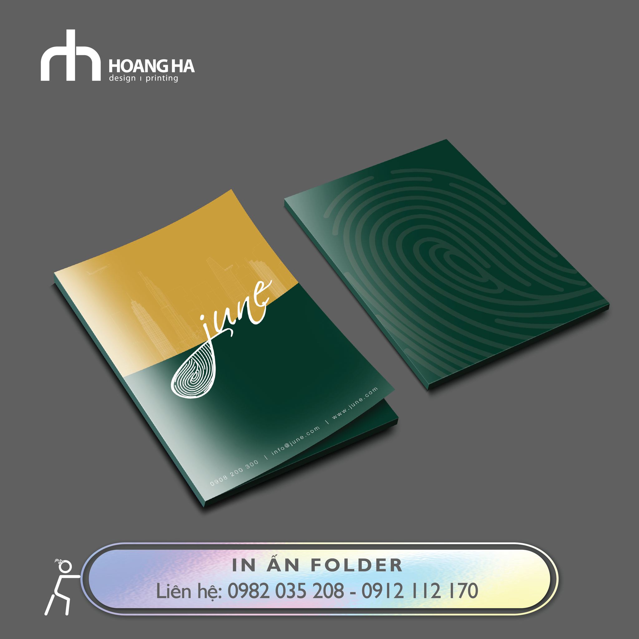 Mẫu Folder tại Quảng cáo Hoàng Hà